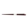 Chopsticks with gold base, red and white plum design, natural wood, lacquered finish, pointed tips, 20.5cm