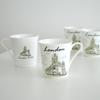Illustration Mug Set 4p Uniform Price