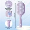 1pc Square Hollow Hair Brush for Men and Women | Wide Tooth Comb for Easy Detangling and Scalp Massage, Vented Detangling Wet Hair Brush,Bouncing Comb
