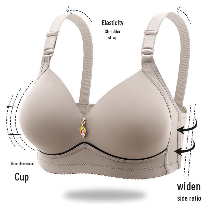 Letní pohodlná podprsenka push-up bez kostic ve velkých velikostech pro maminky