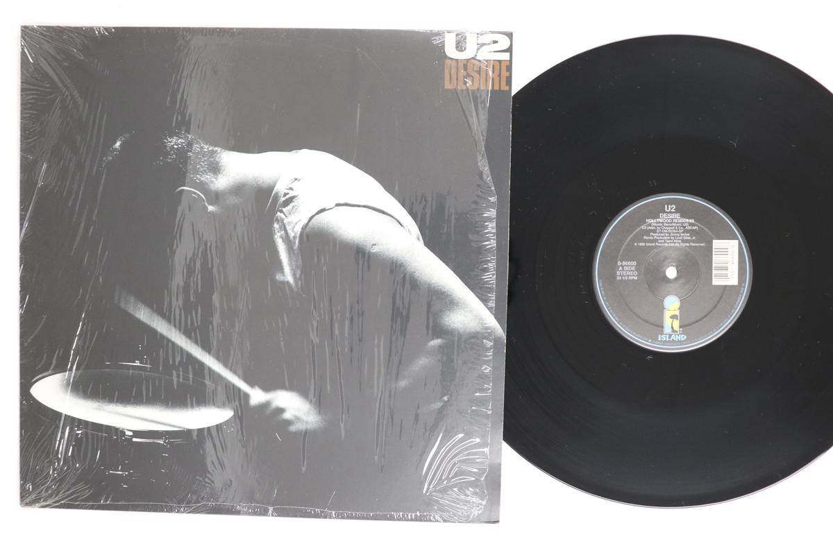 12-дюймовая пластинка U2  Desire 096600 ISLAND RECORDS  1988 США Рок Б/у