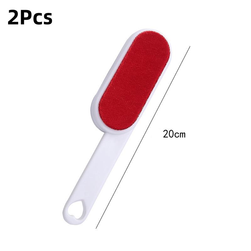 

2Pcs Double-Sided Static Brush Lint Remover, Easy To Operate, Reusable, Removing Dog Cat Hair From Sofa Carpet Clothes