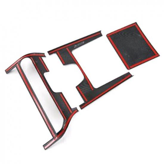 Carbon Fiber Inner Gear Shift Panel Cover Trim Fits For bZ4X -