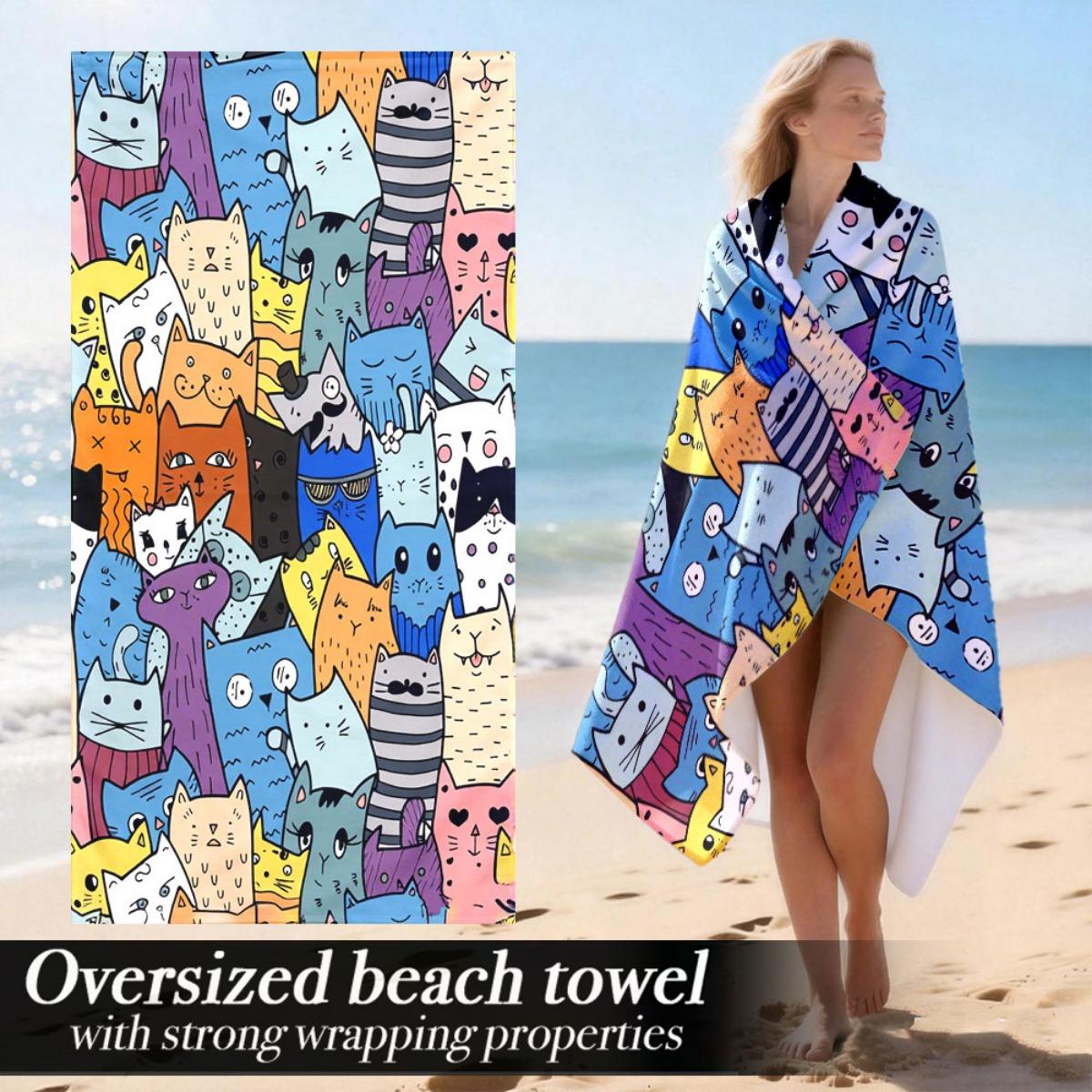 

Extra Large Soft Luxury Oversized Beach Towel | Microfiber Polyester, Strong Wrapping Properties, Perfect for Gym, Swimming W30*H60(CM)