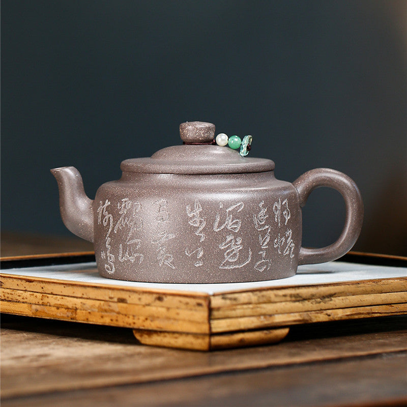 Buy Yixing Purple Clay (Zisha) Teapot [Hat] at affordable prices — free