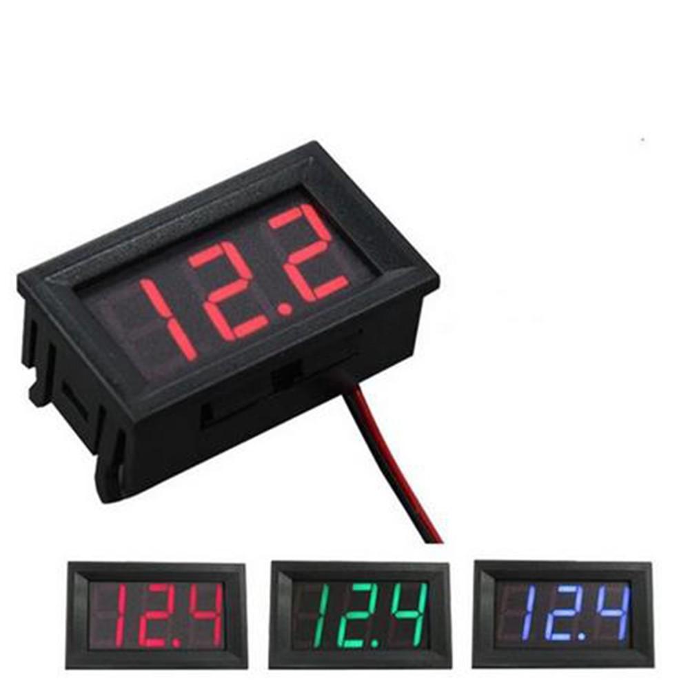 Mini DC5-120V LED digitální voltmetr modrý panel s 3místným displejem 0,56 palce