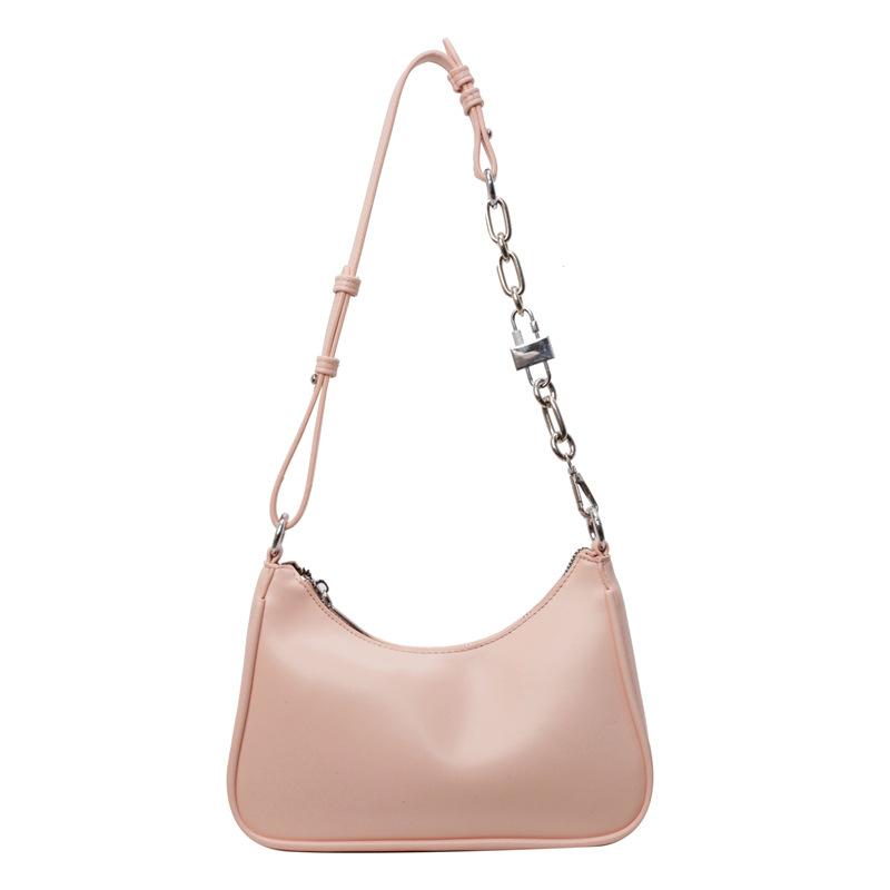 Spring and summer new commuter bag fashion shoulder dumpling bag handbag texture chain underarm bag female tide