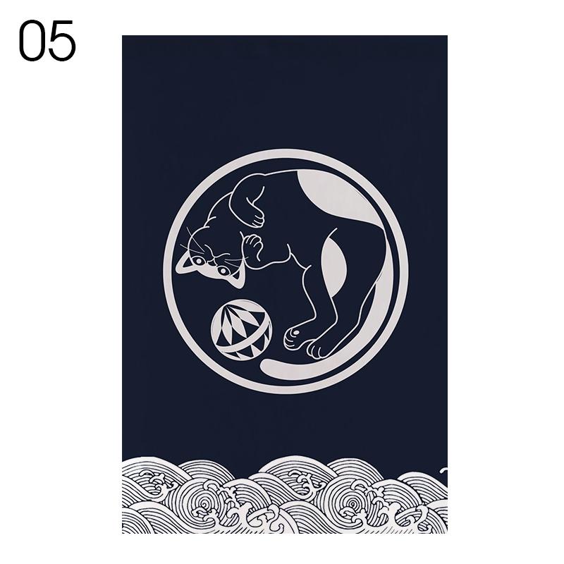 Japanese Tea Room Partition Pennant Kitchen Door Head Curtain Teahouse Hanging Short Curtain Sushi Restaurant Pub Bar Decor