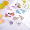 2Pcs/Set Sweet BB Glitter Hairpins for Baby Girls Rabbit Flower Hair Clips Barrettes Headwear Fashion Kids Hair Accessories