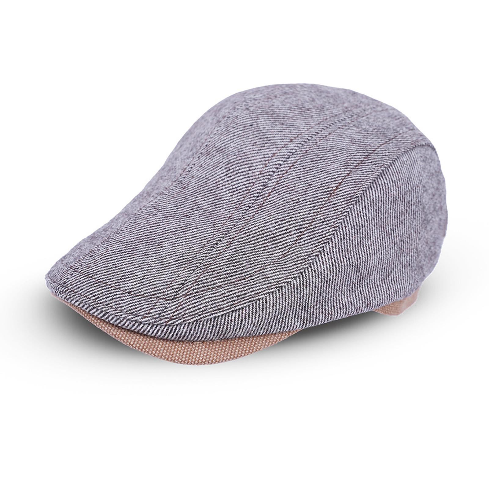 Осень Зима Британский Стиль Кепка с Пиком Мужская Ретро Прогрессивная Кепка Художника Кепка Газетчика кофейный