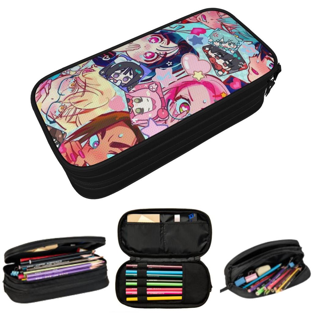 Mizi Alien Stage Anime Pencil Case for Students School Pen Box Pencil Bag Stationery Supplies Pen Holder Bag