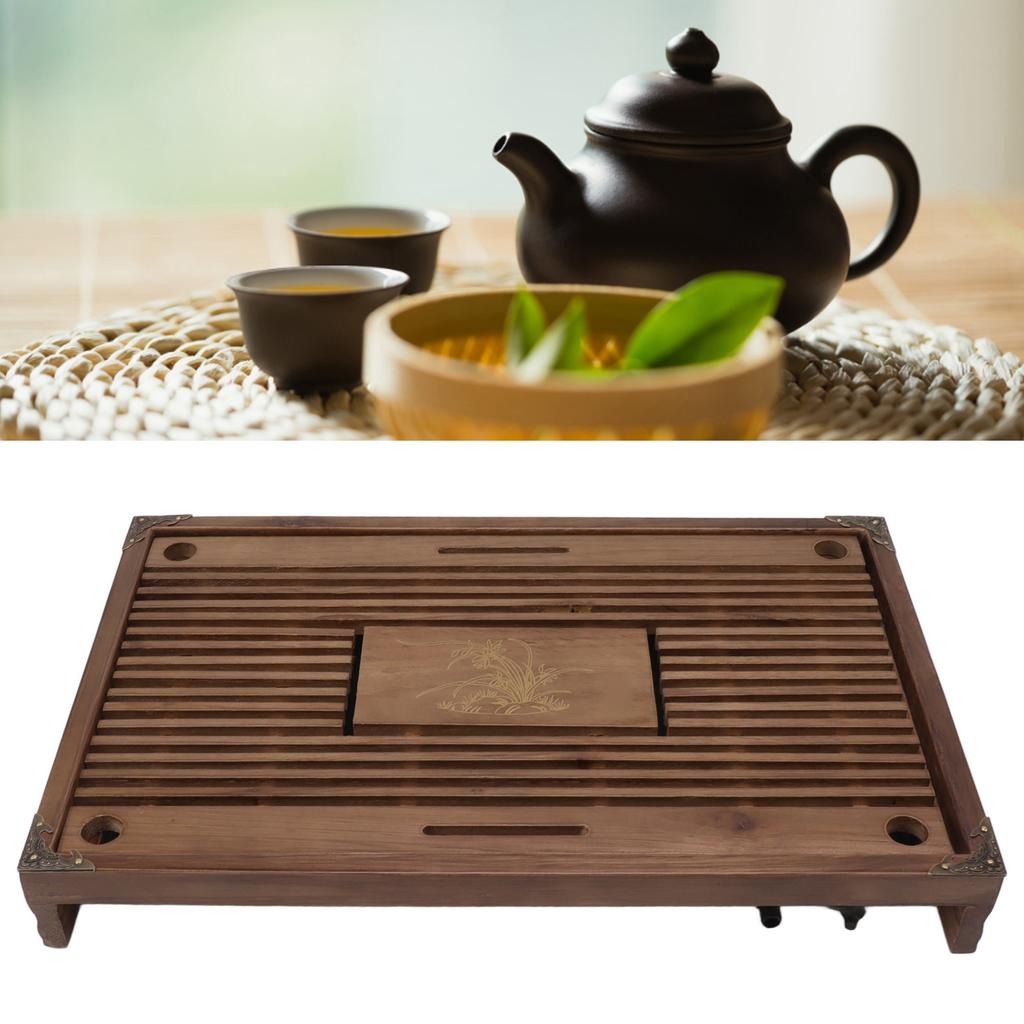 Gongfu Tea Tray Water Storage Drainage Home Decoration Ornament Serving Tray for