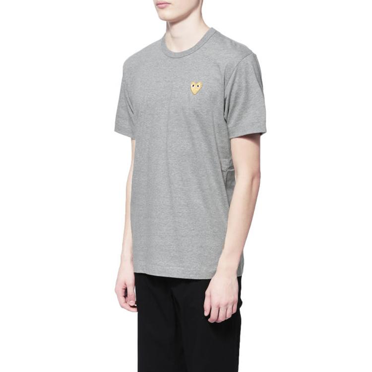 CDG Play Gold Heart T Shirt AZ-T216-051-3