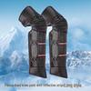 Winter Electric Motorcycle Knee Pads: Unisex Windproof, Thick, Warm, Cold Protection for Cycling.