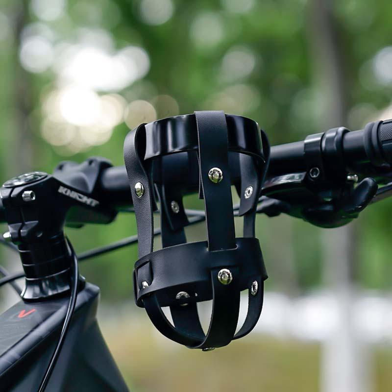 1pc Bicycle Water Bottle Rack, Outdoor Anti-shake Retro Riding Bracket, Aluminum Electric Scooter Alloy Bracket Riding Accessory