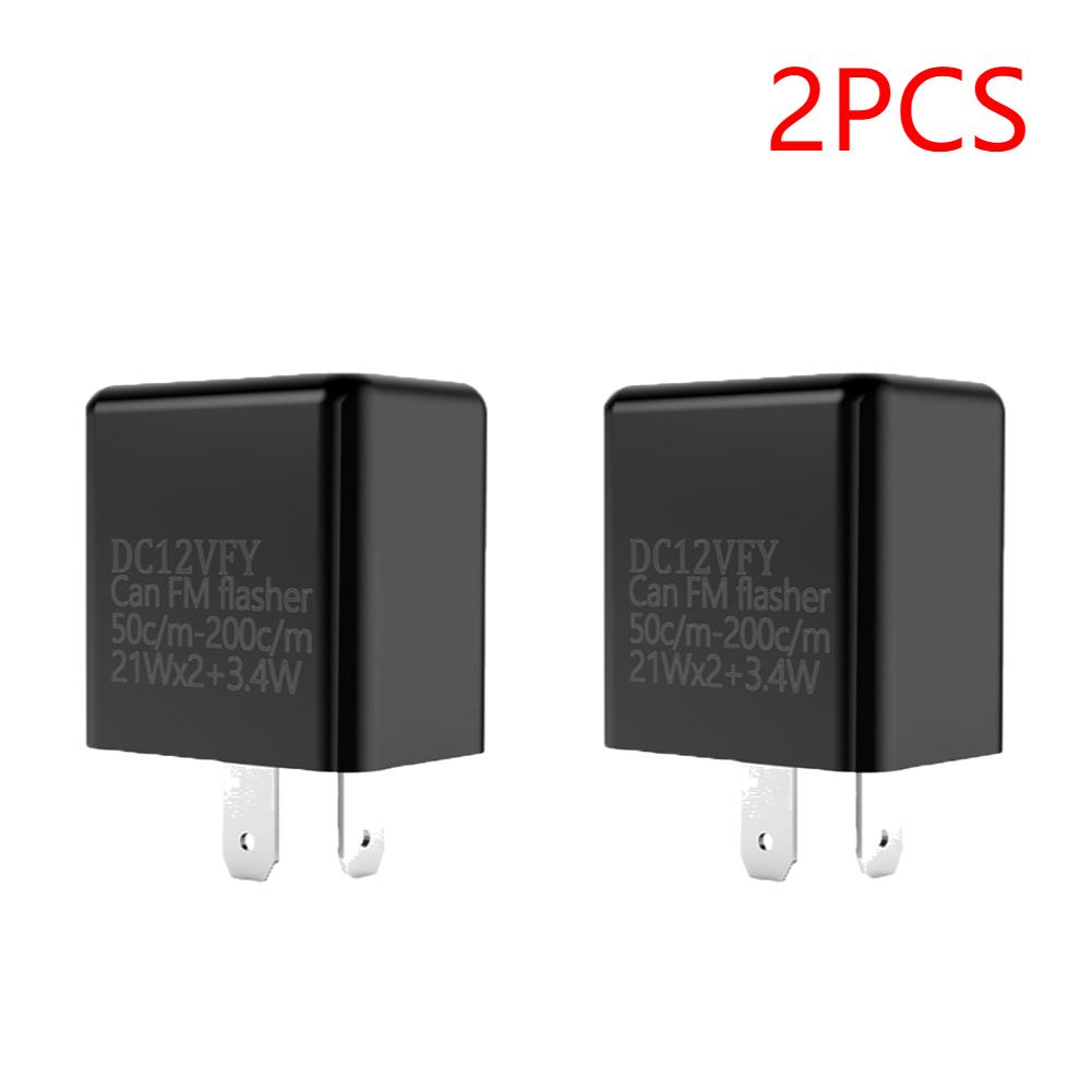 2/5/20PCS 2 Pin LED Flasher Relay 12V Adjustable Frequency Of Turn Signals Blinker Indicator Relays For Motorcycle Accessories