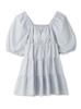 Gelato Pique Tiered Flared Pullover Blue Women's (PWFT232321) -