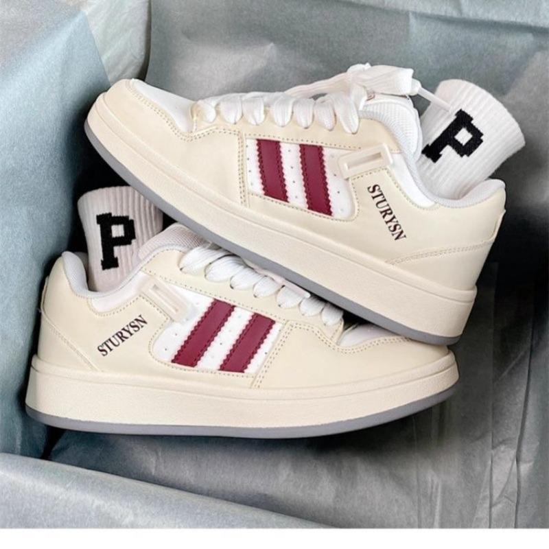 

Платформа белые туфли новые ретро нишевые универсальные повседневные универсальные студенческие спортивные туфли-хлебцы женские 40 розовый