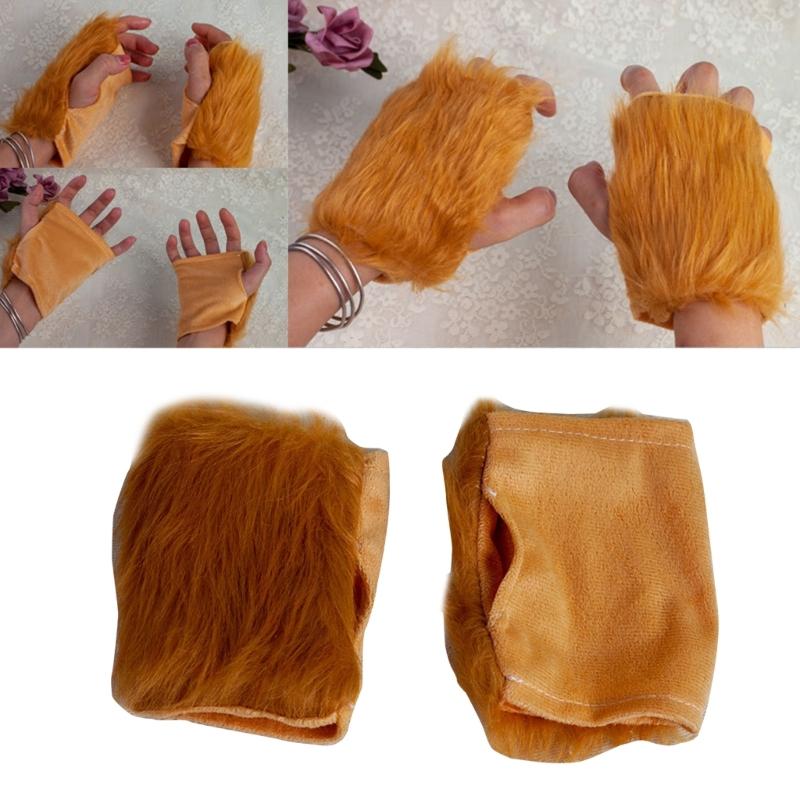 Animal Ears Headband Bowtie Tail Tutu Glove Plush Lion Costume Birthday Party Christmas Halloween Cosplay Costumes Props