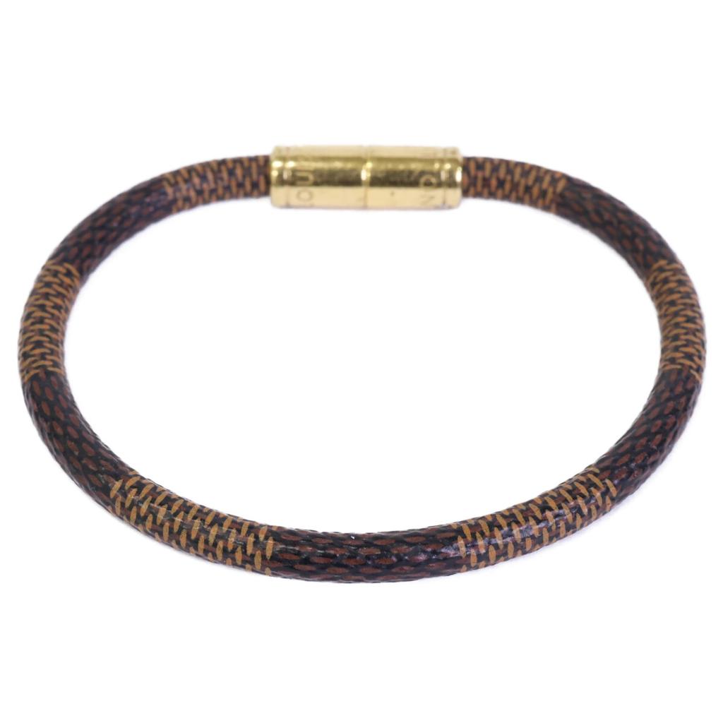 LOUIS VUITTON M6139 Keep It Damier Bracelet Bracelet Brown / GoldUsed
