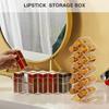 Boîte de rangement organisateur de maquillage transparente 10 compartiments 16 compartiments Support pour rouges à lèvres vernis à ongles Étagère présentoir