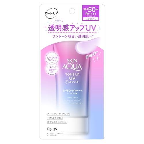 Skin Aqua Tone Up UV Essence Sonnenschutz verbessert die Transparenz herrlicher Seifenduft Lavendelduft. SPF50+PA++++.