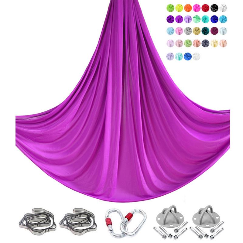 6m Nylon Aerial Yoga Hammock Set for Home and Studio Use