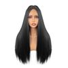 Europe America Africa Middle East Black Long Straight Wig Set Daily Fashion Wigs Exotic Style