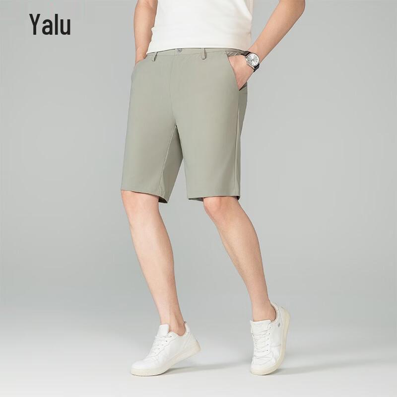 Yalu Men s Ice Silk Business Casual Shorts 40