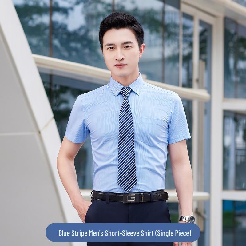 Unisex Short-Sleeve Summer Workwear Set with Logo Embroidery