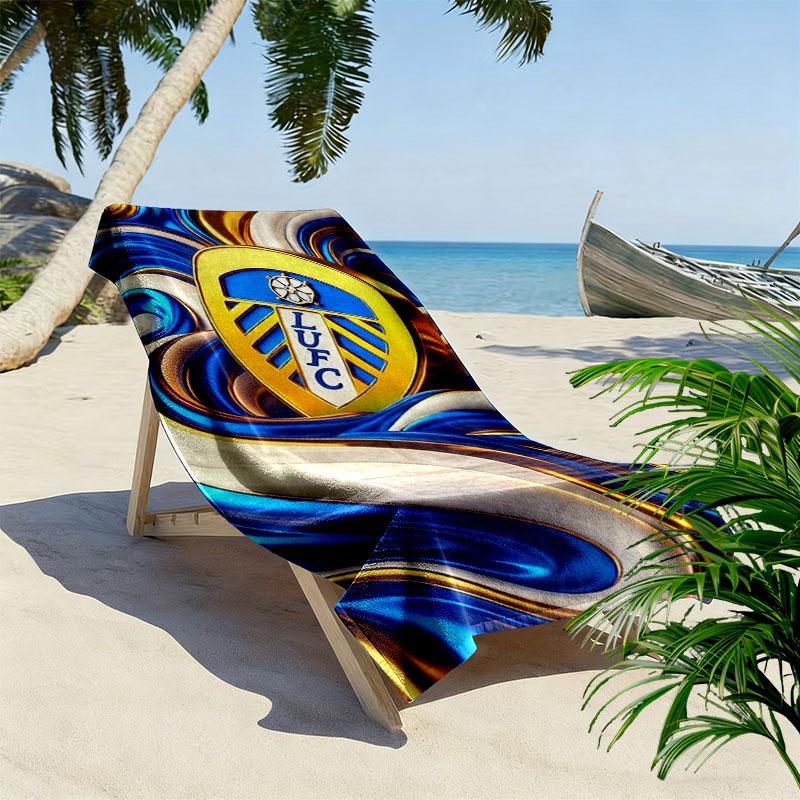 Leeds United Druck Strandtuch, Großes Weiches Schnelltrocknendes Handtuch für Strand Camping Schwimmen