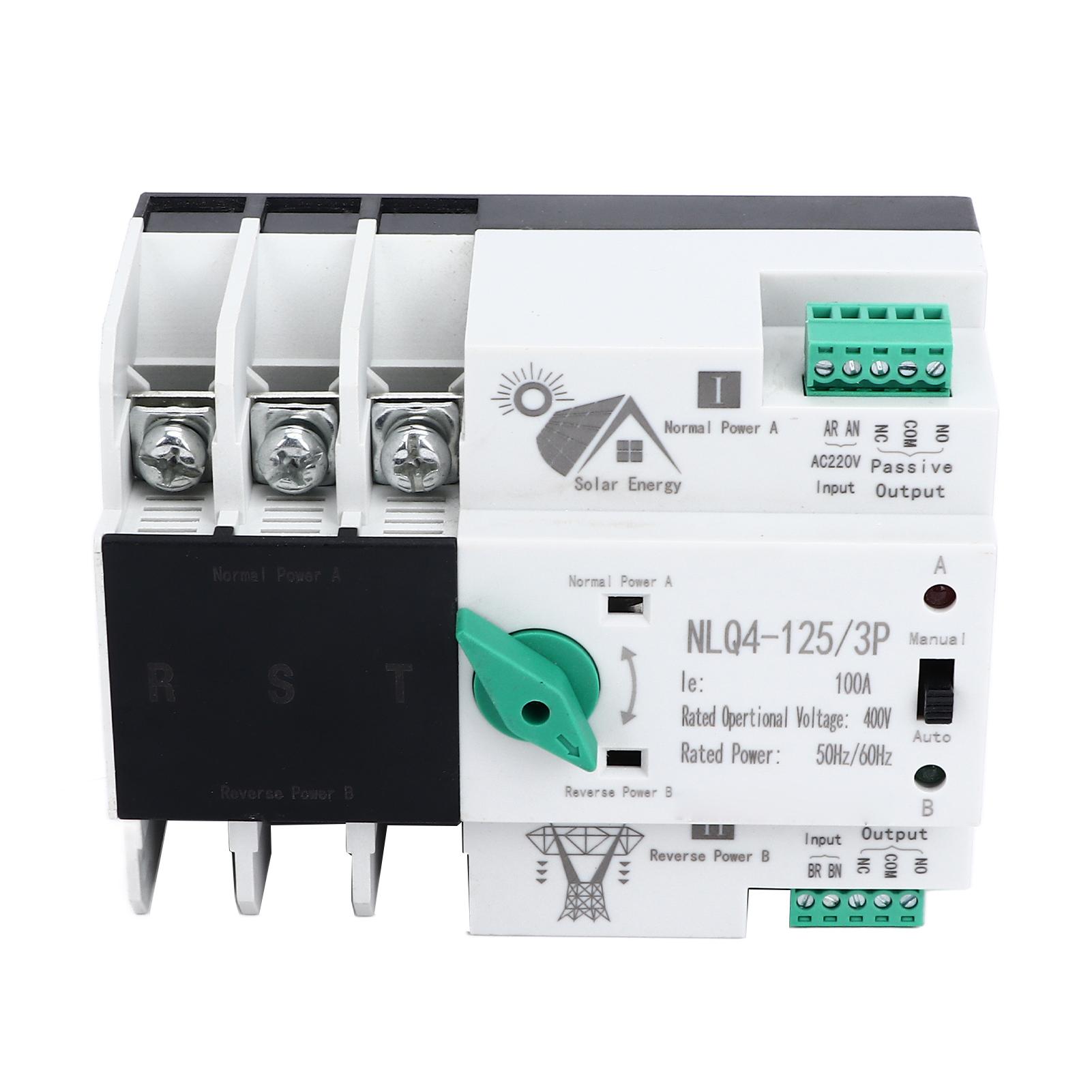 

Uninterruptible Dual Power Transfer Switch Circuit Electrical Selector Switch 400V 100A
