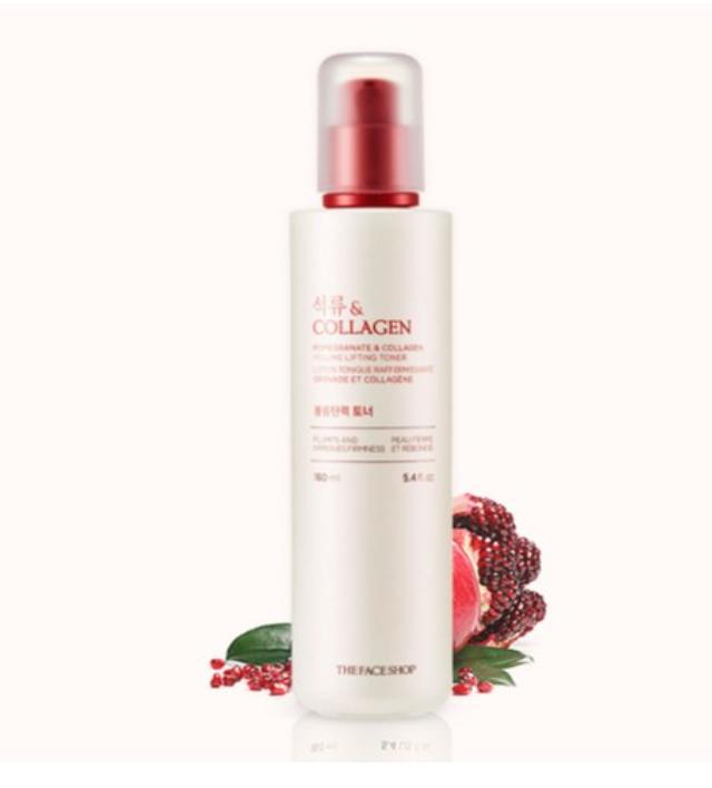 The Face Shop Pomegranate & Collagen Volume & Firming Toner 160ml | Hydration & Elasticity