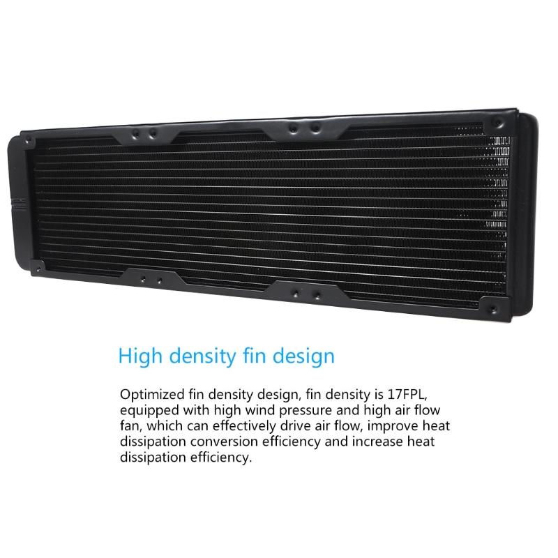 Chłodnica komputera z chłodzeniem wodnym 18 rur aluminiowych wymiennik ciepła Chłodzenie cieczą radiator do procesora PC System chłodzenia wodnego