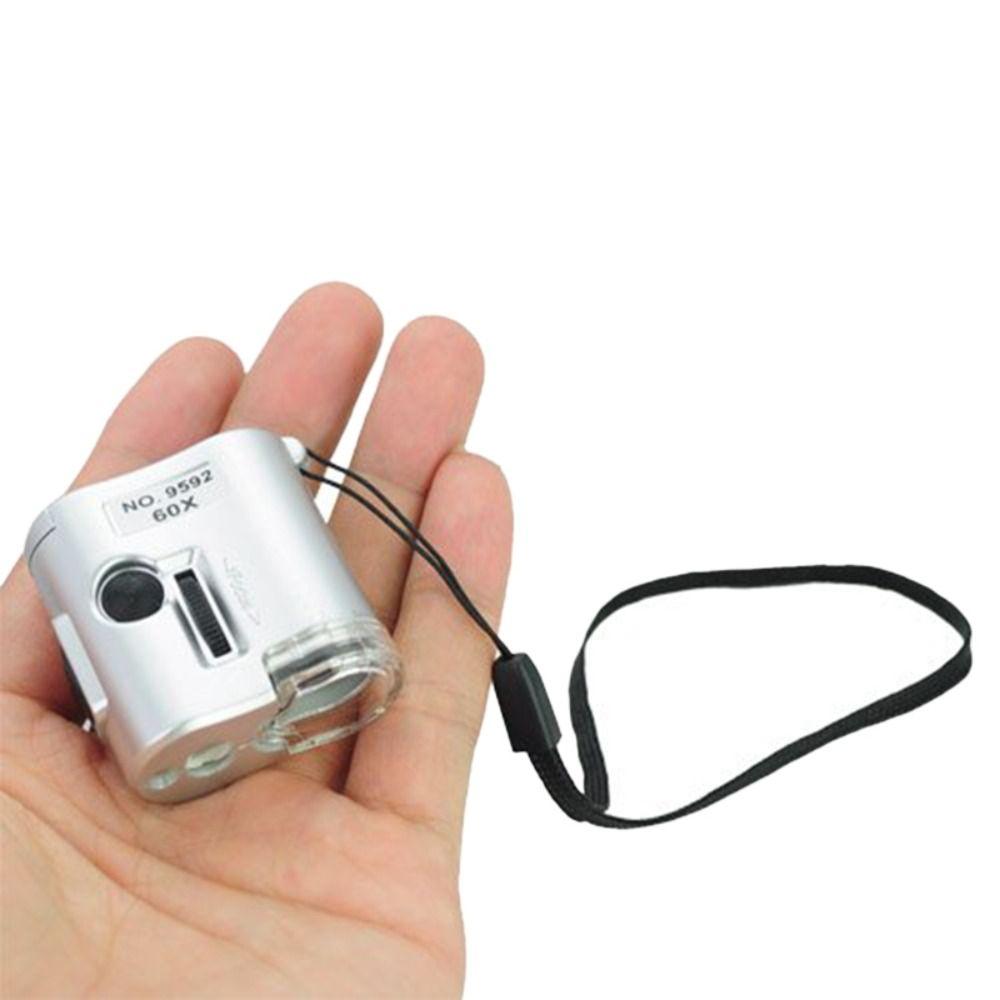 Magnifier Handheld Magnifying Glass Loupe Pocket  Microscope Mini   UV Currency  Detector