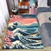 Classic Wave and Cherry Blossom Carpet Suitable for Use As an Anti-slip Game Mat for Living Room and Bedroom Sofas