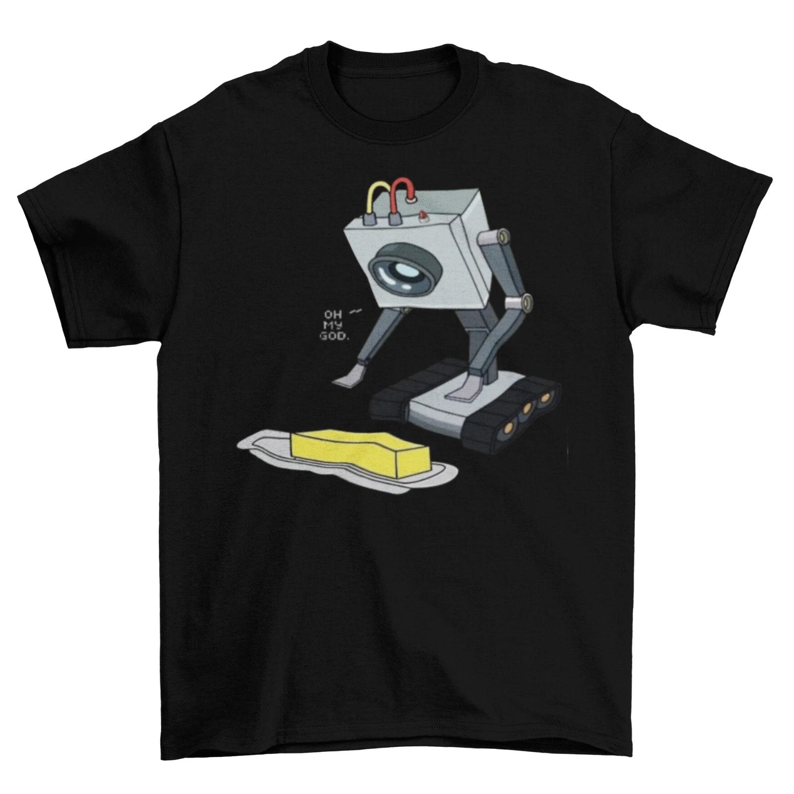 Butter Robot T-Shirt Unisex Cotton Sizes Game You Pass Butter XXXXL