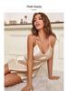 Women's Summer Silk-Feel Cross-Strap Slip Dress Nightgown