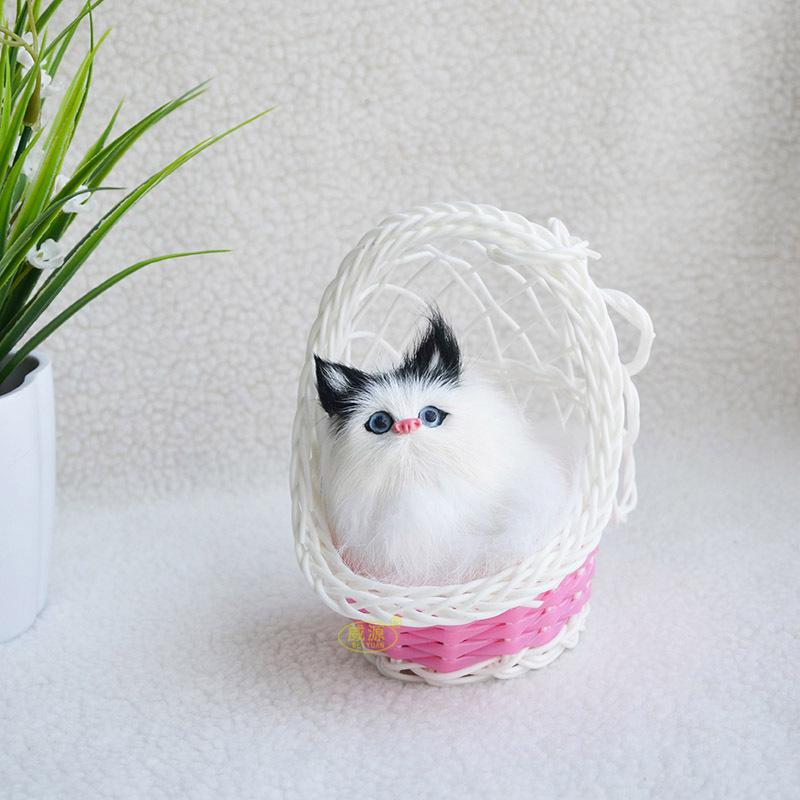 Simulazione Cesto Gatto Animali Ornamenti Regali Souvenir Turistici Regali
