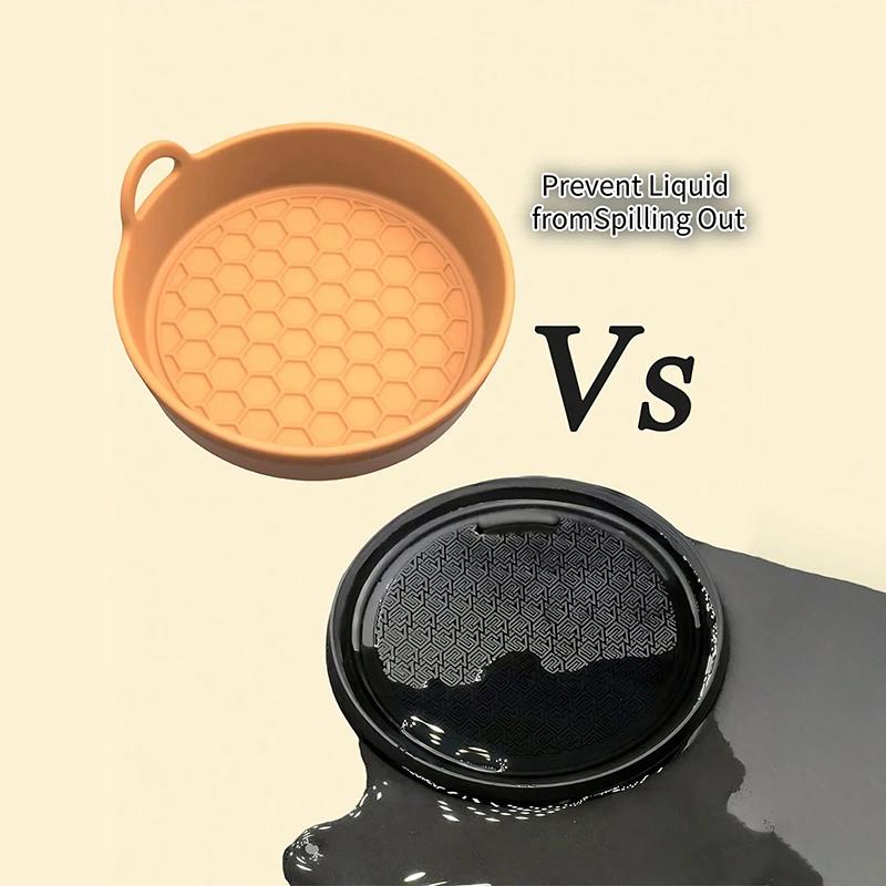 2Pcs Silicone Coasters for Car Non-Slip Heat-Resistant Durable Eco-Friendly Spill-Proof Fits Most Cup Holders Cup Holders 5