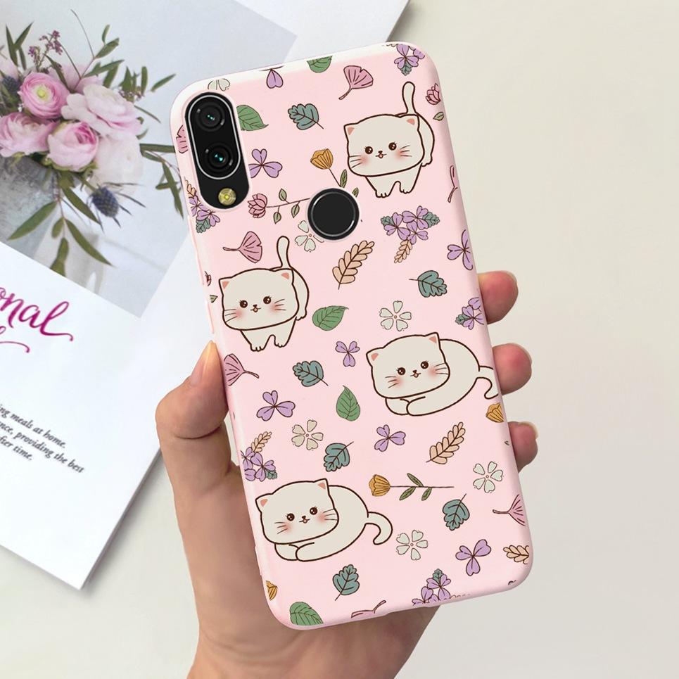 For Xiaomi Redmi Note 7 Case Note7 Pro Luxury Flower Marle Funda Soft Silicone Phone Cases For Redmi Note7 Redmi 7 Back Cover