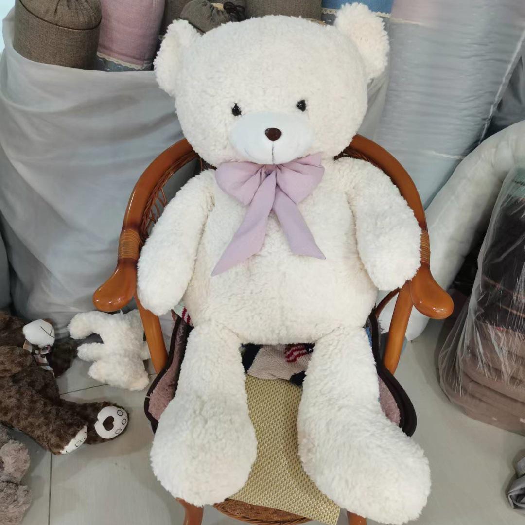 Adorable Bow Tie Teddy Bear Plush Toy - Large, Huggable Doll Gift for Girls