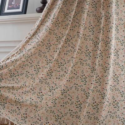 Jingga Pastoral Printed Semi-Blackout Curtain
