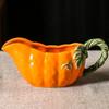 Deep Plates Dinner Plates Halloween Theme Soup Bowls Ceramic Pumpkin Bowl  Holiday Decoration