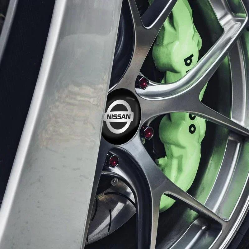 4 Bucăți Embleme Metalice din Aluminiu Capac Central Roată Mașină Autocolant Insignă Pentru Nissan X-trail Qashqai Note Juke Sentra Patrol Navara