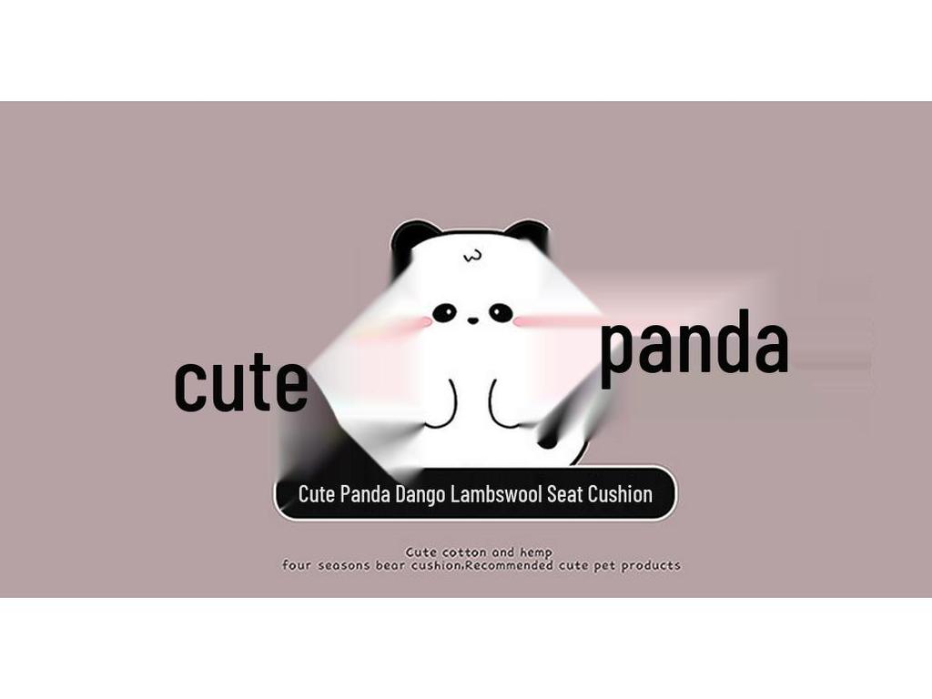 2025 Pluszowy Panda 3D Zestaw Zimowych Poduszek na Fotel Samochodowy