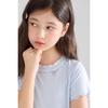 Girls' Lyocell Linen Cool-Feel Bowknot Short Sleeve T-shirt