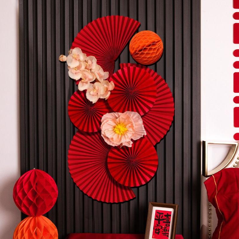 1 Set Chinese New Year Decorations  Chinese Wedding Ornament Lunar New Year Wall Accessories Year Of The Horse  Decor