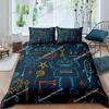 Boys Cartoon Robot Rocket Duvet Cover King Queen Size,Kids Spaceship Bedding Set Starry Galaxy Universe Planet Quilt Cover