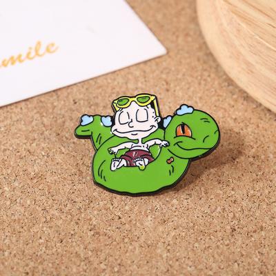 Cartoon Oil Drop Metal Brooch Alloy Jewelry Pin Clothing Backpack Jewelry Badge Chest Neckline